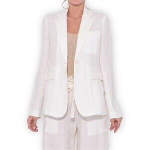 Nili Lotan Linen Blazer Jacket